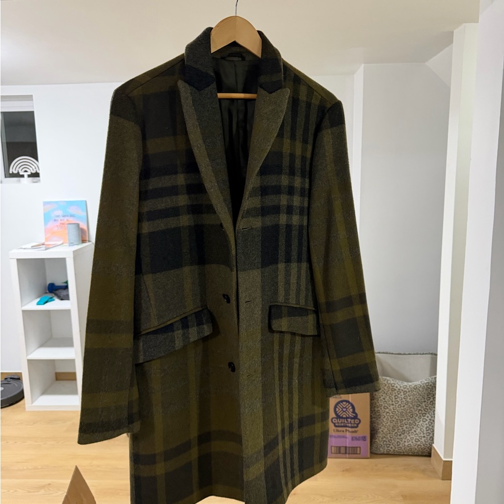 Italian Wool Bonobos Plaid Coat